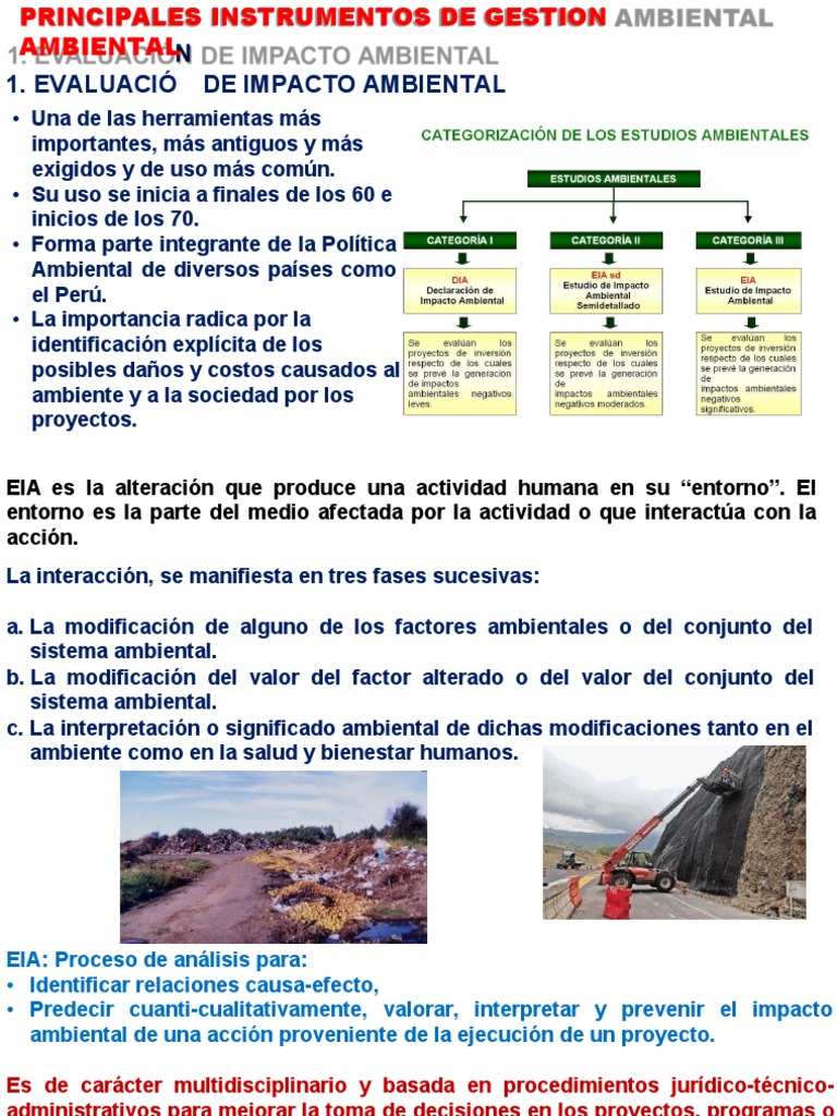 Gestión Ambiental-EIA | PDF | Evaluación de impacto ambiental | Entorno ...
