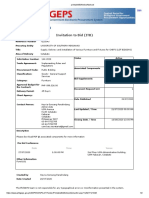 Bid Notice Abstract: Invitation To Bid (ITB)