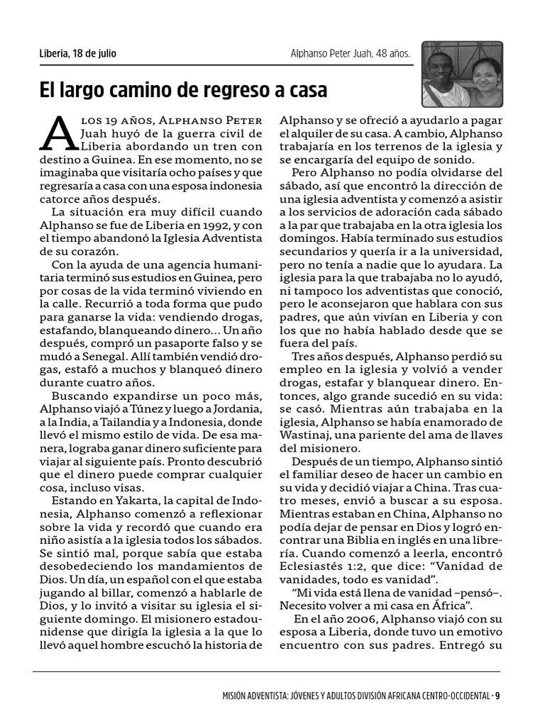4 El Largo Camino de Regreso A Casa | PDF | Liberia | Religión y creencia
