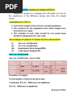 WINSEM2017-18 - MAT2001 - ETH - GDNG08 - VL2017185000512 - Reference Material I - Design of Experriments-One Way Classification