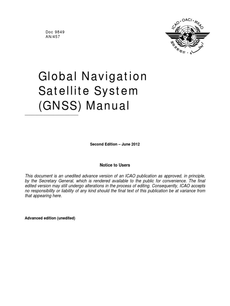 Global Navigation Satellite System (GNSS) Manual Doc 9849 AN/457 PDF