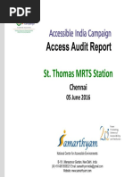 15 - Chennai Metro Station - ST - Thomas Mount-Chennai Access Audit Report AIC