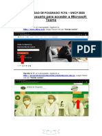 Manual de Usuario para Acceder A Microsoft Teams - Posgrago FCFA
