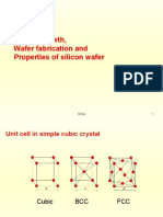 Crystal Growth, Wafer Fabrication and Properties of Silicon Wafer