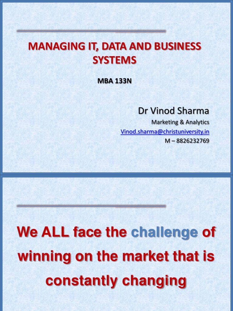 00 Introduction V PDF | PDF | Management Information System ...