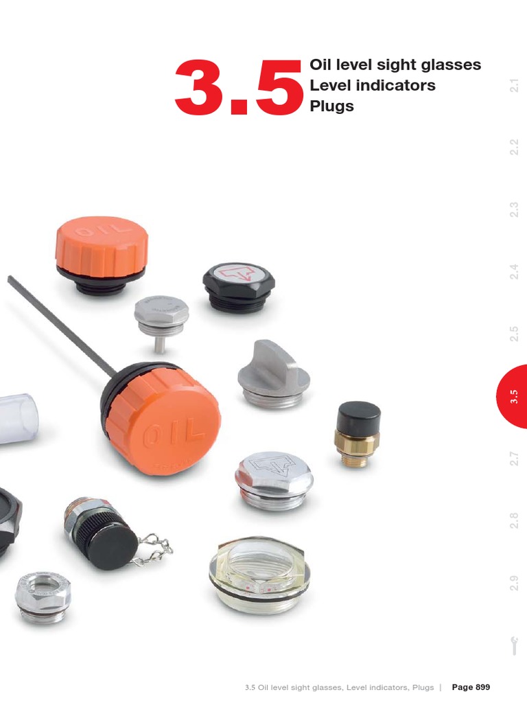 3.5 Oil Level Sight Glasses, Level Indicators, Plugs | PDF | Screw ...