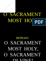 O Sacrament Most Holy