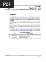 Oscillator Design Guide For STM8 and STM32 MCUs PDF