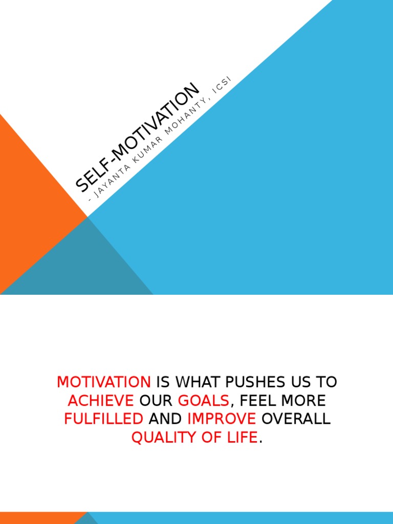 Self Motivation Pdf Pdf Motivation Motivational