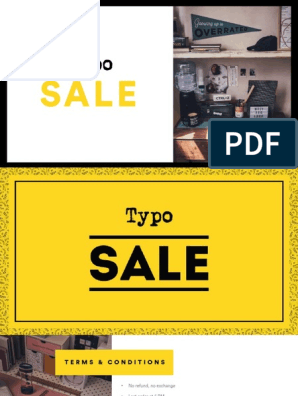 Typo Sale Catalogue Further.1591248170411 PDF, PDF, Pen