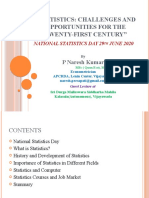 Statistics Challenges and Opportunities For The Twenty-First Century