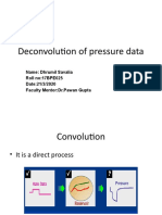 Deconvolution of pressure data