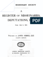 Register of Lms Missionaries - Sibree PDF