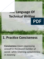 Language of Technical Writing