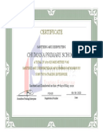 Certificate Chumana
