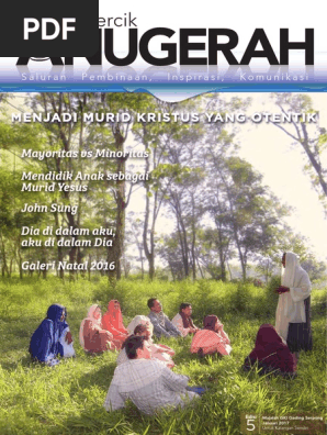 Majalah Sepercik Anugerah 5th Menjadi Murid Kristus Yang Otentik Lite Pdf Pdf
