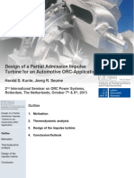 Design of A Partial Admission Impulse Turbine For An Automotive ORC-Application