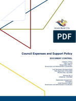 Agenda 200721 Attachment 3.5 Expenses and Support Policy