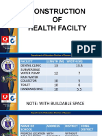 Construction OF Health Facilty: Department of Education-Division of Quezon