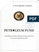 Annual Report On Uganda Petroleum Fund For The Period Ended 30 June, 2019