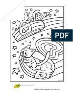 Cosmic Cats Flying Saucers Coloring Page _ Crayola.com