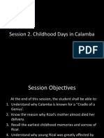 Session 2. Childhood Days in Calamba