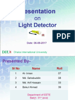 Presentation: On Light Detector