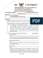 MEC 4105 Test April 2016 - Marking Guide