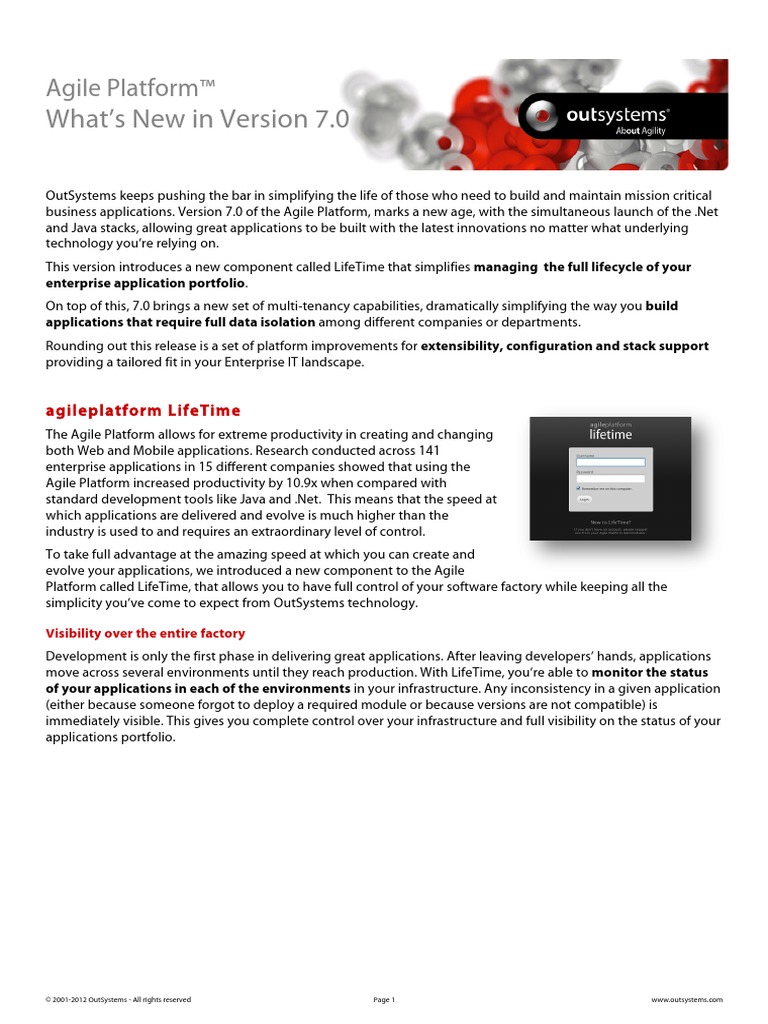Agile Platform 7.0 - What's New | PDF | Databases | Agile Software ...