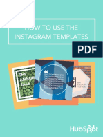 How To Use The Instagram Templates - Instructions PDF