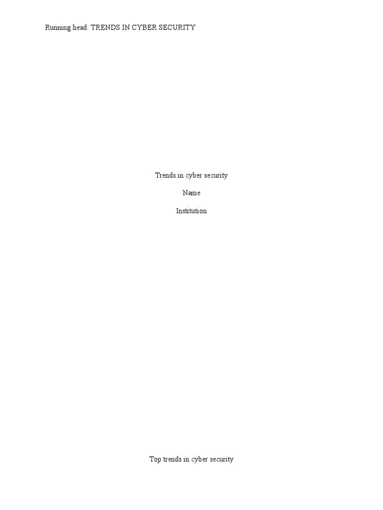 Key Cyber Security Trends 2023 | PDF | Computer Security | Security