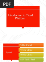 Introduction To Cloud Platform