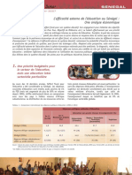 Efficacité Externe de L'éducation Au Sénégal-Une Analyse Économique PDF