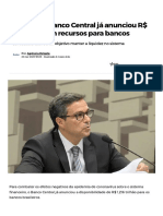 Com Crise, Banco Central Já Anunciou R$ 1,2 Trilhão em Recursos para Bancos