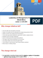 Leadership and Management of Change: BITS Pilani BITS Pilani