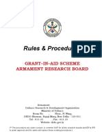 Rules & Procedures : Grant-In-Aid Scheme Armament Research Board