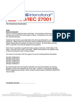 ISOIEC 27001 Practitioner Exam Sample Paper - April 2014 PDF