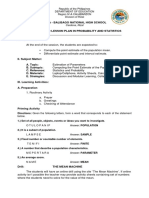 Lesson Plan in Statistics and Probability PDF