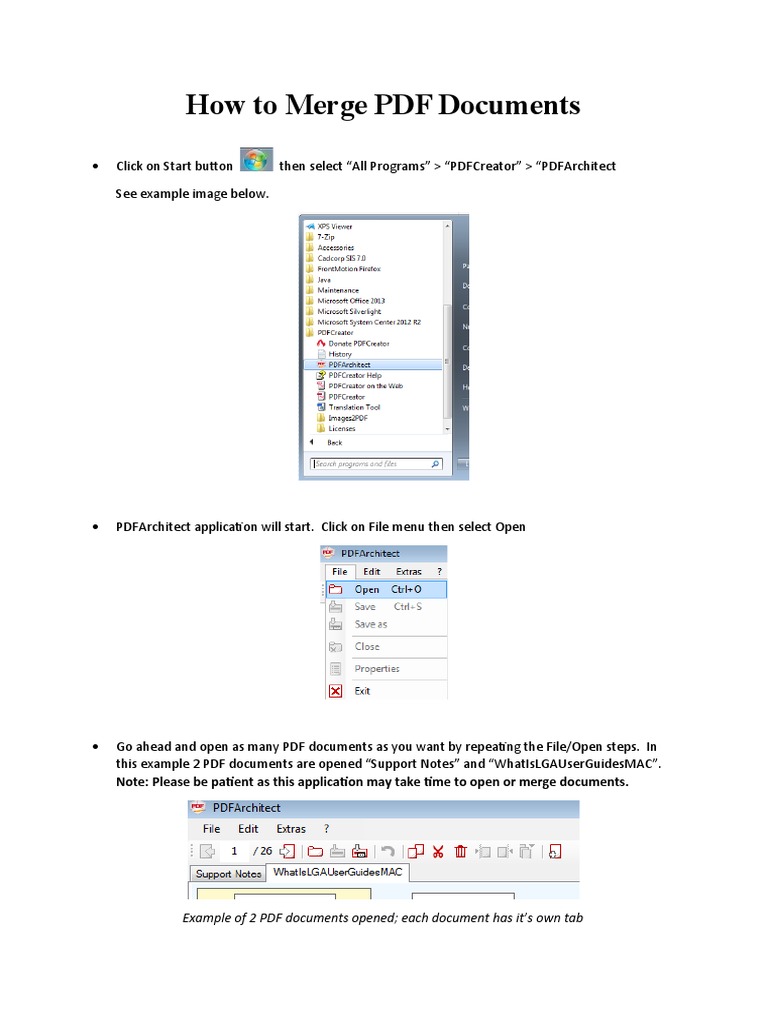 How To Merge PDF Documents | PDF