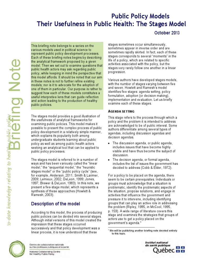 Howlett and Ramesh Educational Policy Model | PDF | Evaluation ...