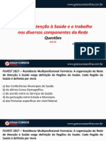 Aula 5 - Redes de Atenção à Saúde e o Trabalho Nos Diversos Componentes da Rede