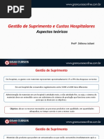 Aula 11 - Gestão de Suprimento e Custos Hospitalares - Aspectos teóricos