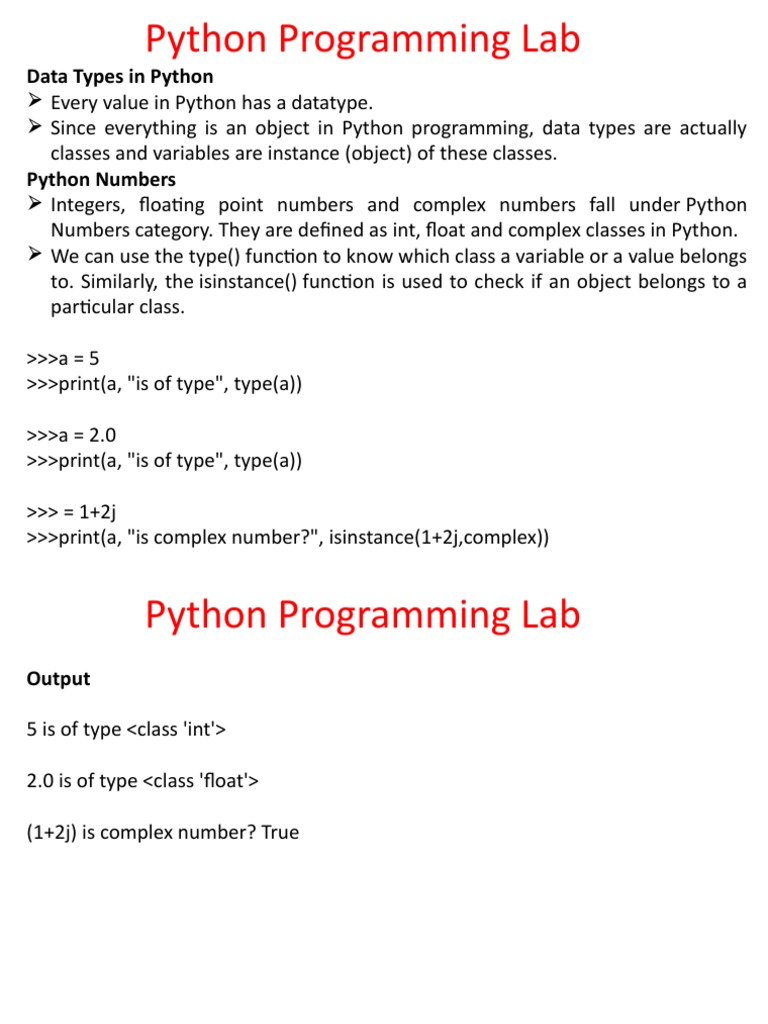 Python Data Types and Type Casting | PDF | Data Type | Formalism ...
