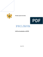 Korisnicko Uputstvo Za Podnosenje Prijave PP GPDG | PDF