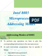 Intel 8085 Microprocessor Addressing Modes