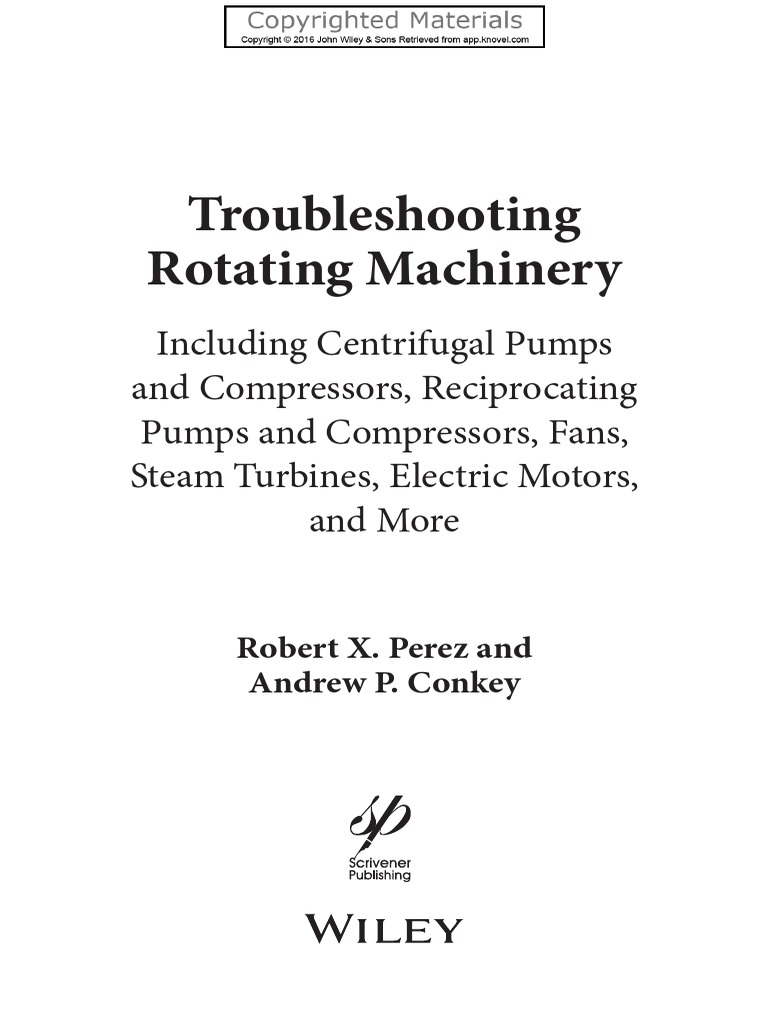 Troubleshooting Rotating Machinery | PDF | Publishing | Copyright