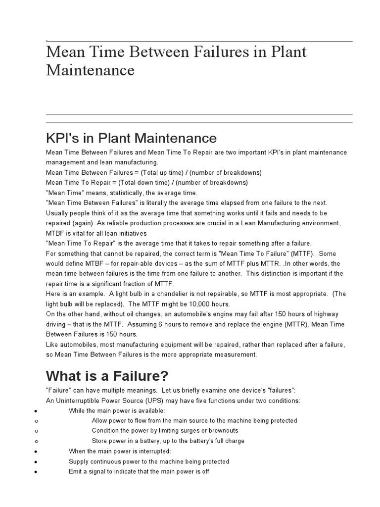 Calculating Reliability A Guide to Understanding and Improving Mean