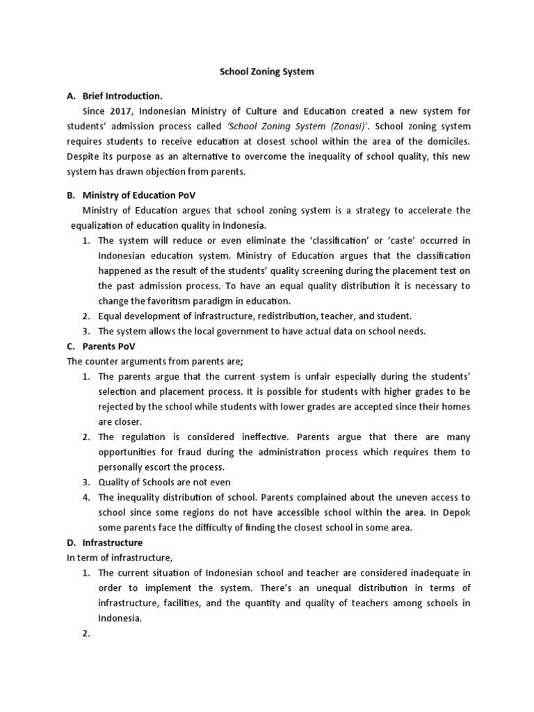 School Zoning System A. Brief Introduction PDF