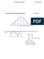 6.2 - Applications of Normal Distributions