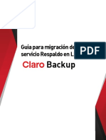 Claro - Backup - Manual de Usuarios - Migracion Respaldo en Linea - VF